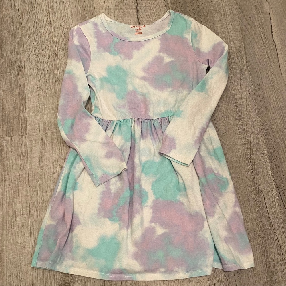 Cat & Jack Pastel Tie Dye Dress - Size Girls’ 6/6X